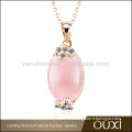 OUXI cheap wholesale fashion teenage not expensive opal pendant necklace fashion jewelry